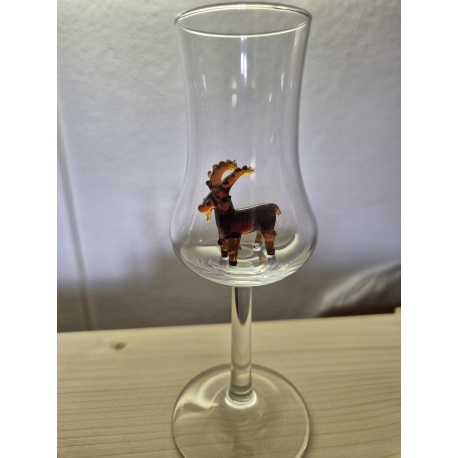 Schnapsglas mit Steinbock